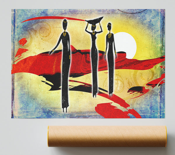 African Tribal Art 6 Print