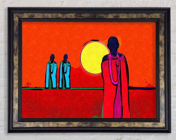 African Tribal Art 7 Framed Print