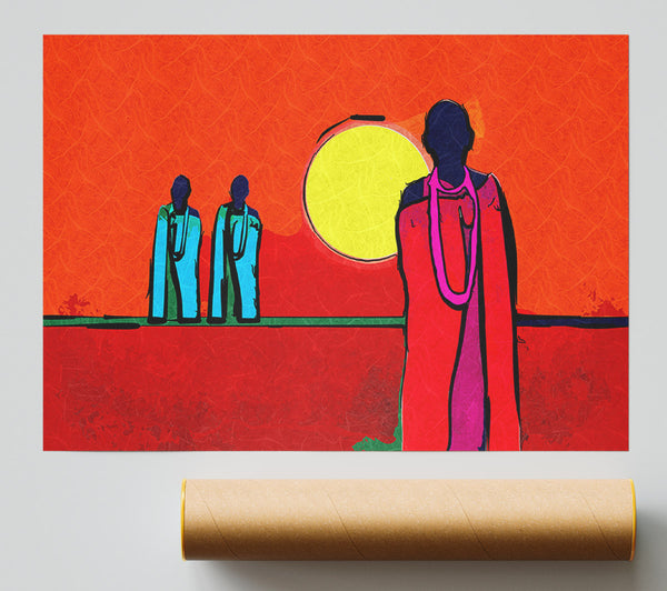 African Tribal Art 7 Giclee Print