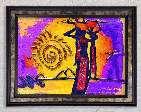 African Tribal Art 13 Framed Print
