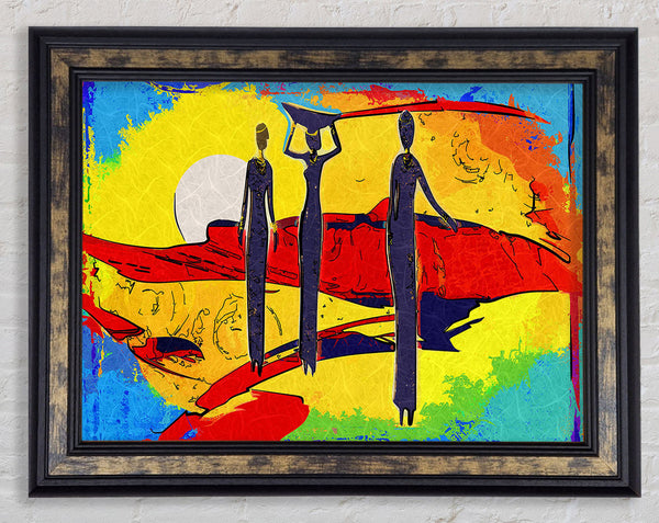 African Tribal Art 14 Framed Print
