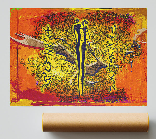African Tribal Art 24 Print