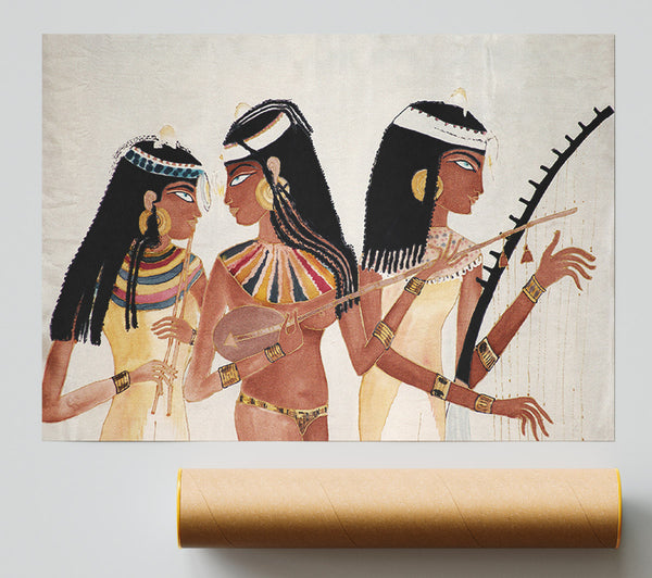 Red Indian Women Print