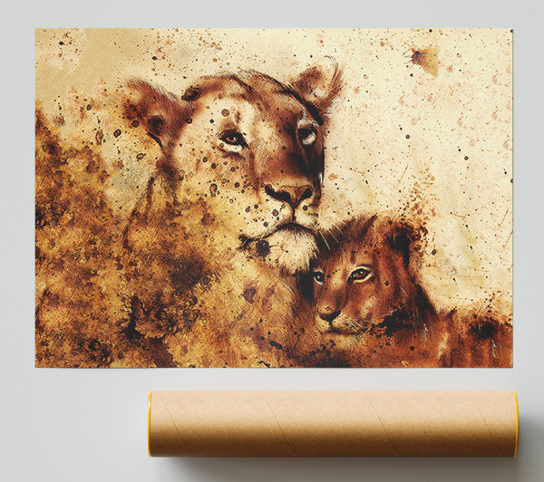 Indian Lioness Print