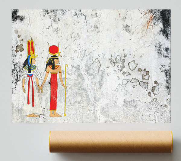 Egyptian King And Queen 1 Print
