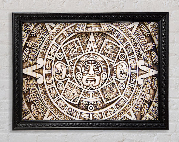 Mayan Sun 2 Framed Print