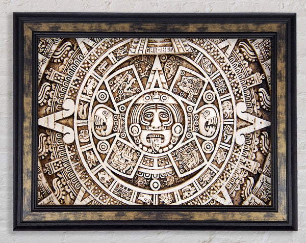 Mayan Sun 2 Framed Print