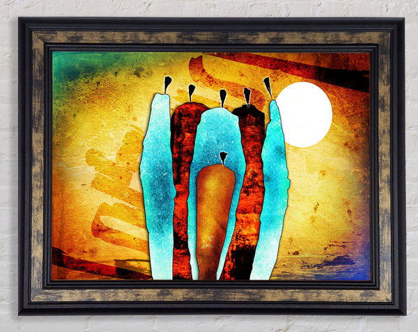 African Tribal Art 10 Framed Print