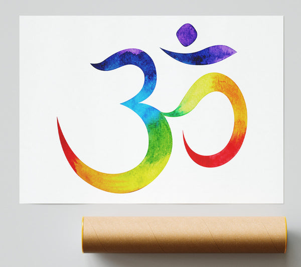 Chakra Om Colours 2 Print