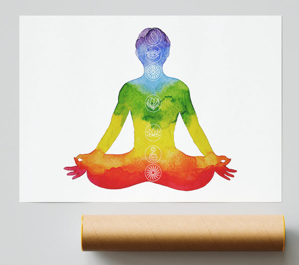 Chakra Meditation Colours 4 Giclee Print