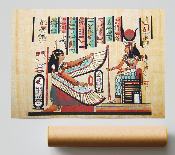 Egyptian Offering To The Queen Print