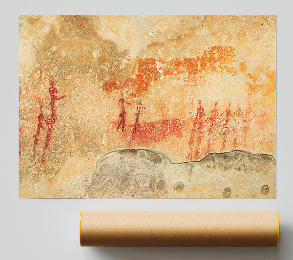 Primitive Cave Art 2 Poster