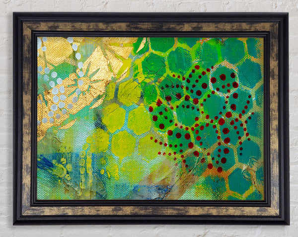 Mayan Painting Framed Print