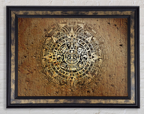Mayan Sun 1 Framed Print