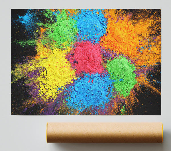 Chakra Powder Colours Giclee Print