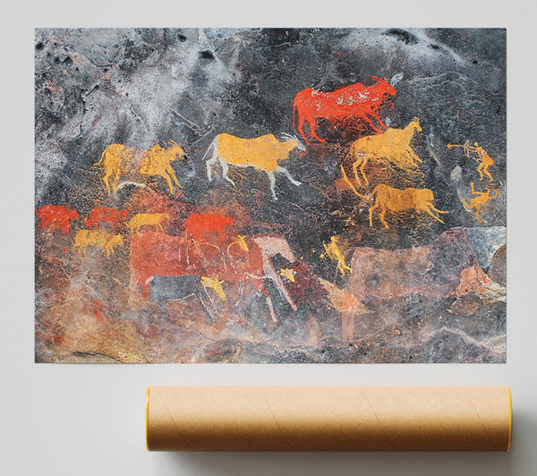 Primative Cave Art 1 Poster