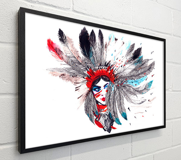 Red Indian Head Dress