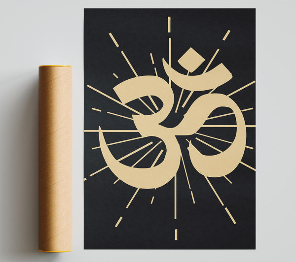 Om Meditation Sign Print