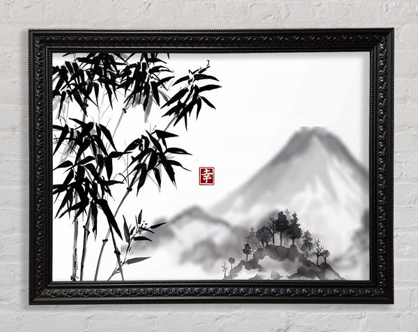 East Asia Bamboo Framed Print