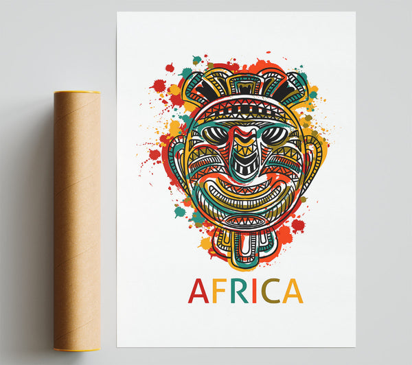 African Mask Poster