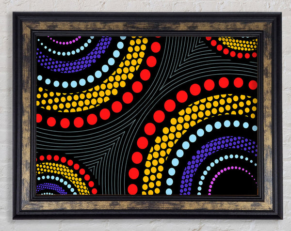 Aboriginal Pattern 11 Framed Print