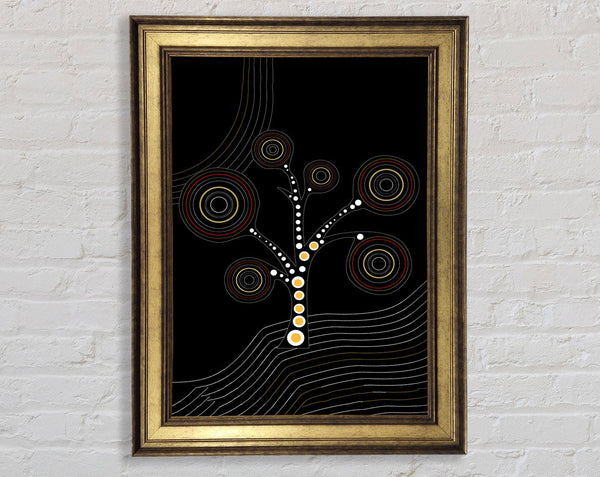 Aboriginal Tree 2 Framed Print