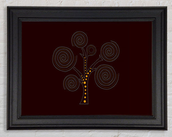 Aboriginal Tree 3 Framed Print