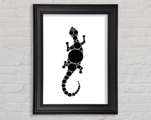 Aboriginal Lizard 5 Framed Print