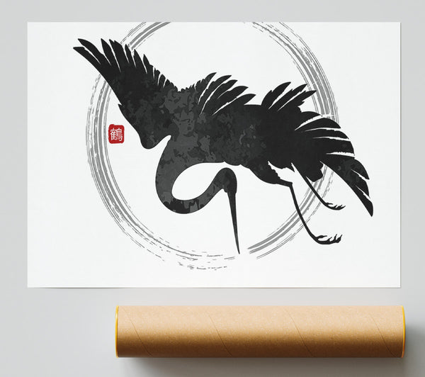 Japanese Crane 1 Giclee Print