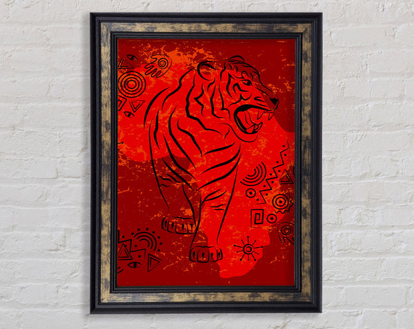 Indian Tiger Framed Print