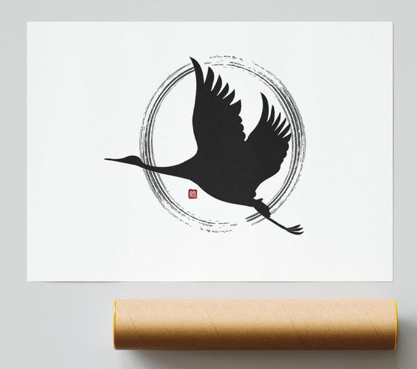 Japanese Crane 3 Print