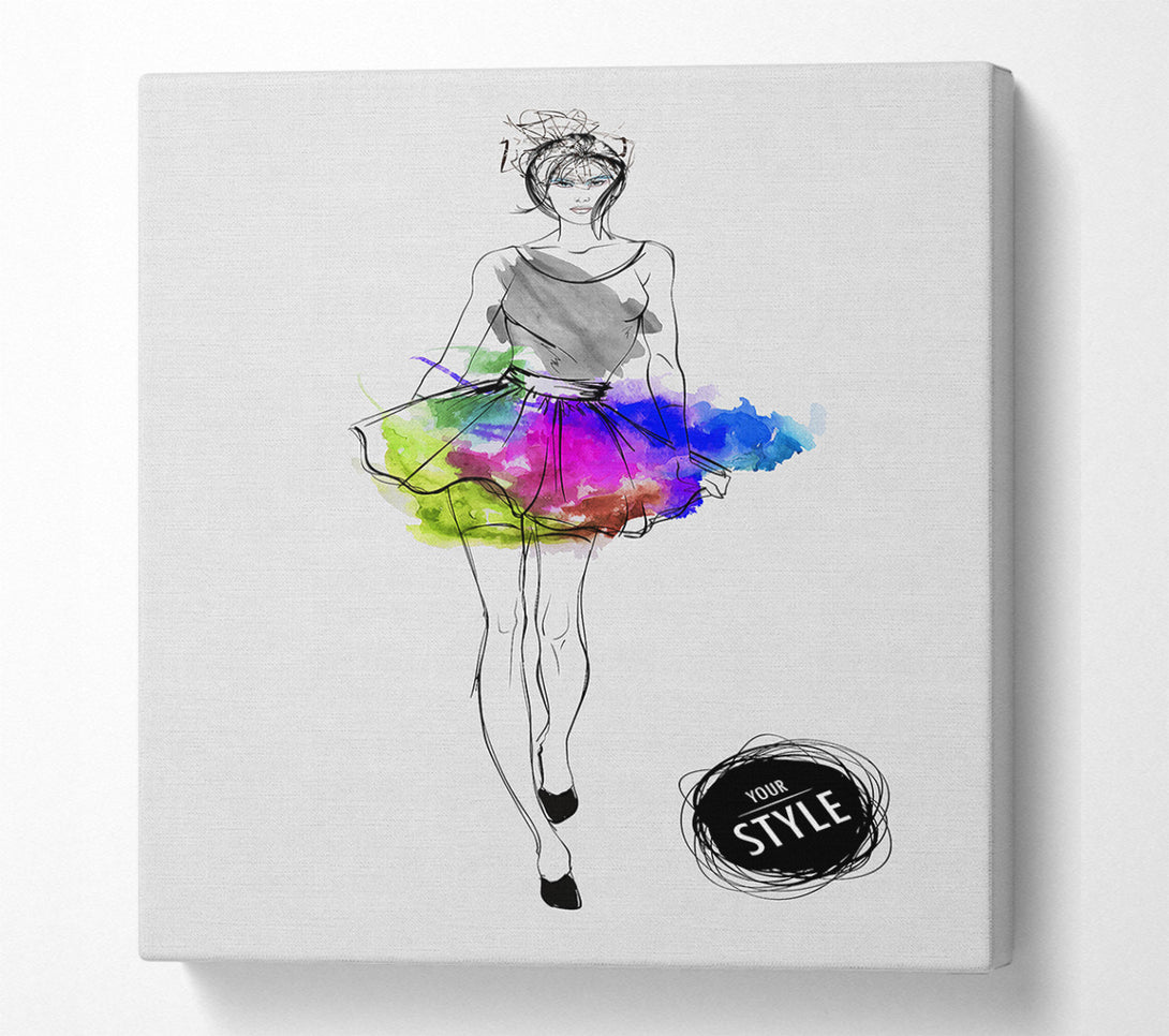  A Canvas Print of Designer Colour 2 Canvas Print
