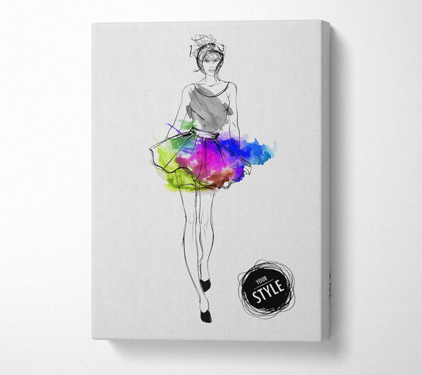  A Canvas Print of Designer Colour 2 Canvas Print