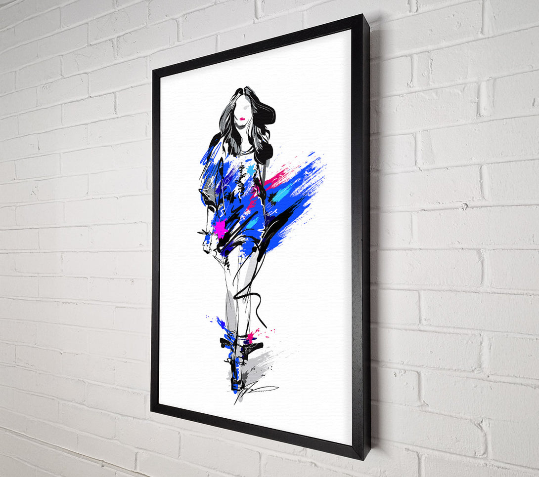  A Canvas Print of Runway Blues Canvas Print