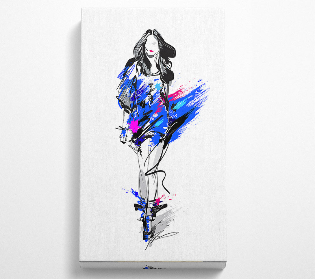  A Canvas Print of Runway Blues Canvas Print