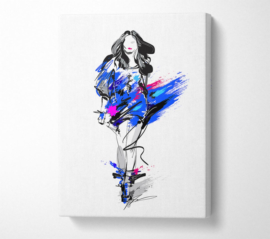  A Canvas Print of Runway Blues Canvas Print