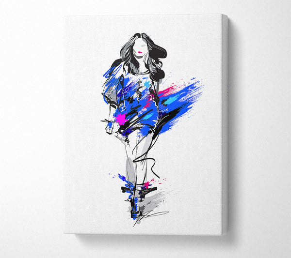  A Canvas Print of Runway Blues Canvas Print