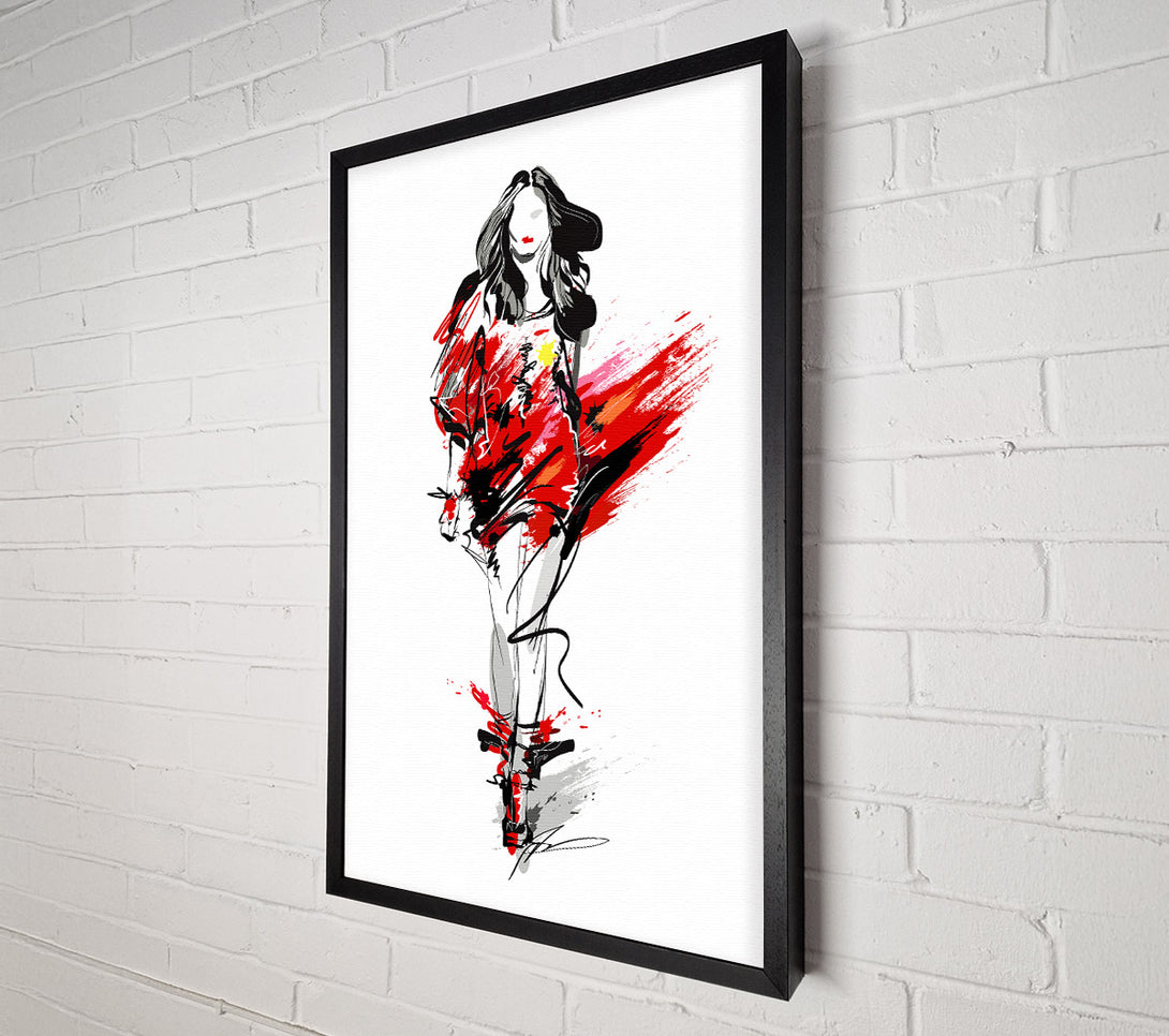  A Canvas Print of Runway Reds Canvas Wall Art
