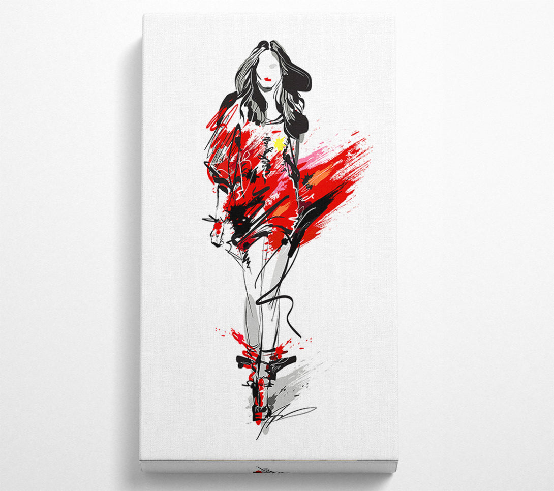  A Canvas Print of Runway Reds Canvas Wall Art