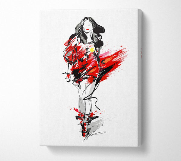  A Canvas Print of Runway Reds Canvas Wall Art