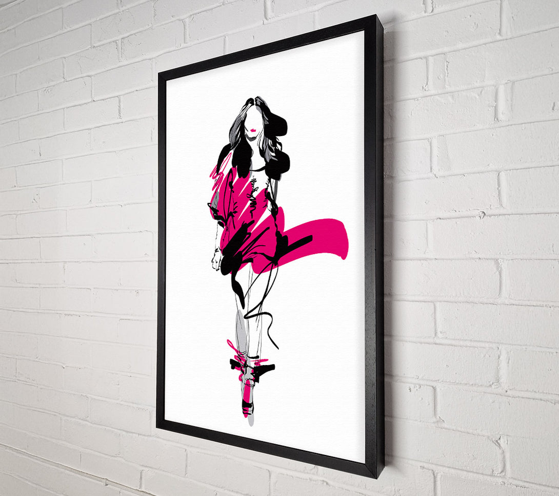  A Canvas Print of Runway Pinks Canvas Wall Art