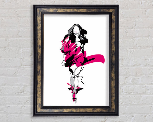Runway Pinks Framed Print