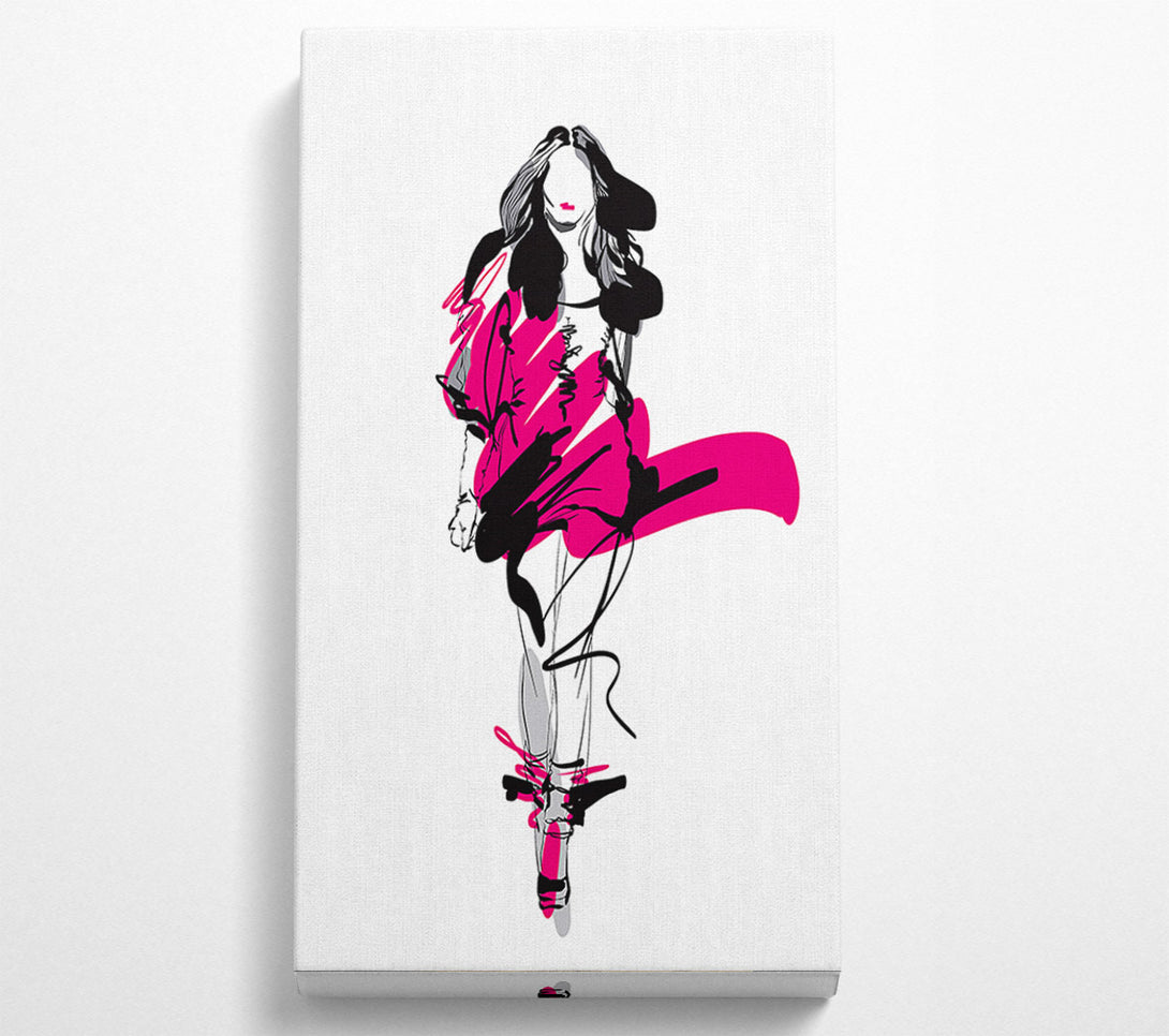  A Canvas Print of Runway Pinks Canvas Wall Art