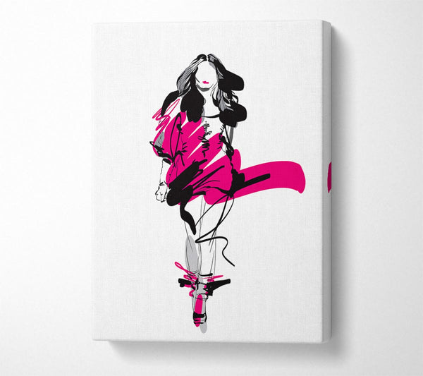  A Canvas Print of Runway Pinks Canvas Wall Art