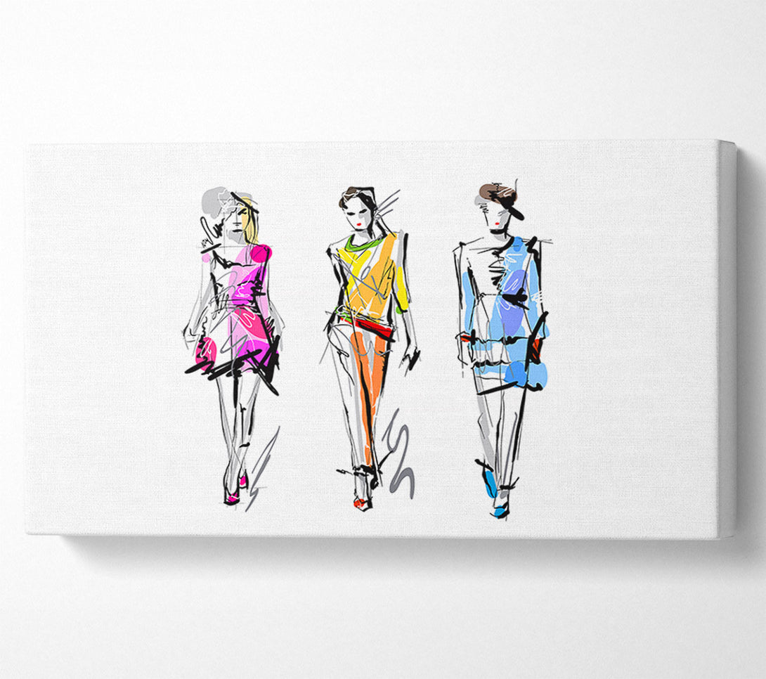  A Canvas Print of Designer Colour 3 Canvas Print