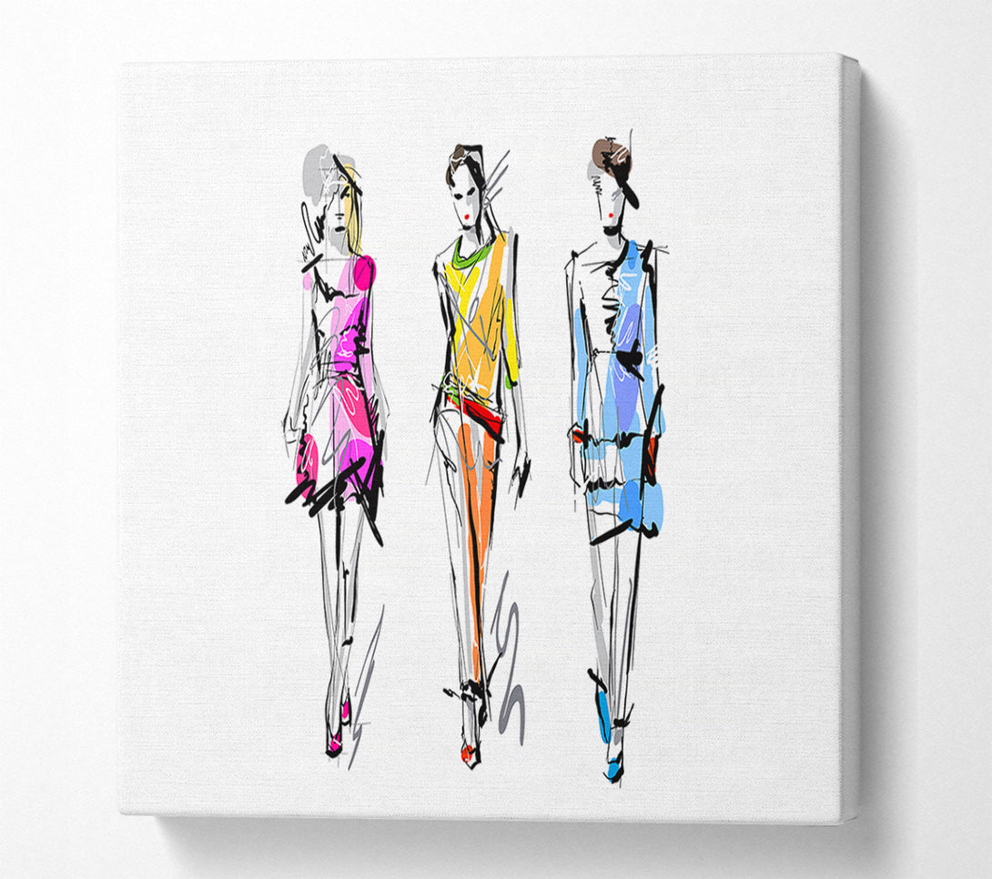  A Canvas Print of Designer Colour 3 Canvas Print