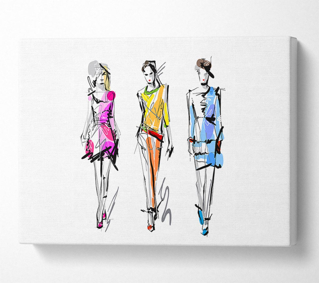  A Canvas Print of Designer Colour 3 Canvas Print
