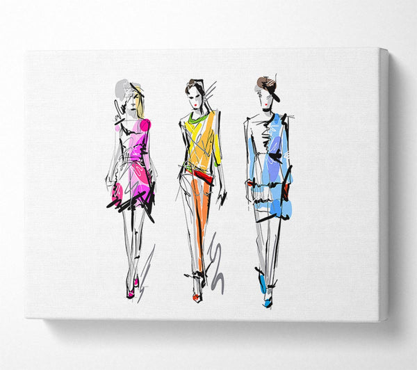  A Canvas Print of Designer Colour 3 Canvas Print