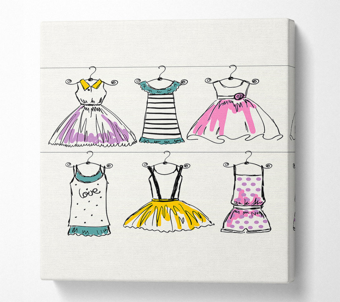 A Canvas Print of What Too Wear Canvas Wall Art