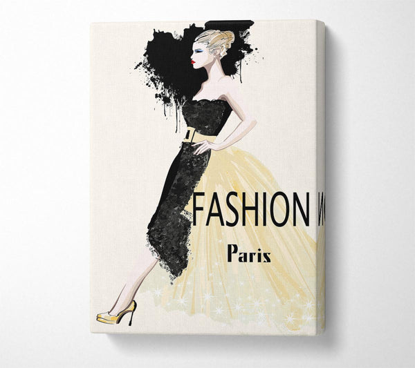  A Canvas Print of Paris Couture Canvas Wall Art